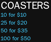Just Yell Fire Coasters - 10 for $10