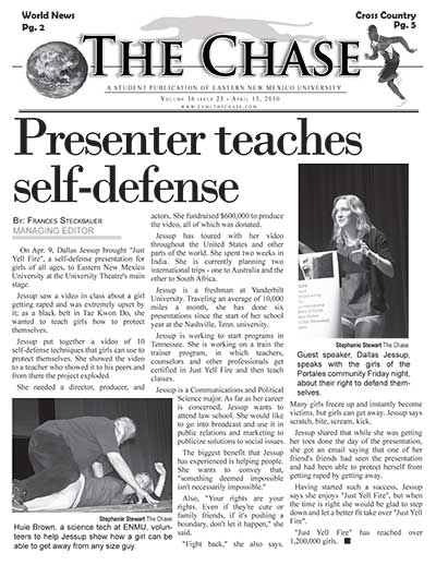 Presenter Teaches Self-defense