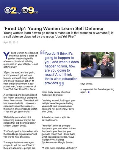 'Fired Up': Young Women Learn Self Defense
