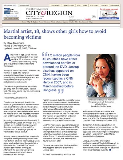 Martial artist, 18, shows other girls how to avoid becoming victims