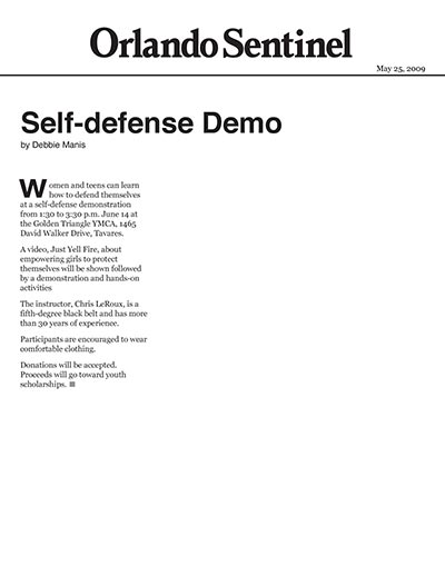 Self-defense Demo