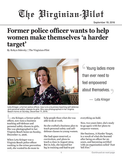 Former police officer wants to help women make themselves ‘a harder target’