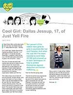 Cool Girl: Dallas Jessup, 17, of Just Yell Fire