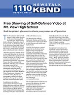Free Showing of Self-Defense Video at Mt. View High School